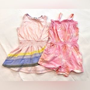 Splendid Baby Gap pink girls bundle with dress and romper size 2